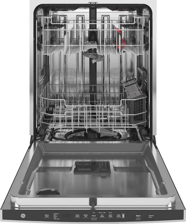 GE - Top Control Built-In Dishwasher with Stainless Steel Tub, Dry Boost, 48dBA - Stainless steel - Image 10