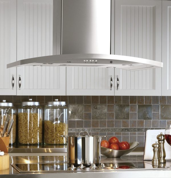 GE Profile - Designer 36" Convertible Range Hood - Stainless steel - Image 3