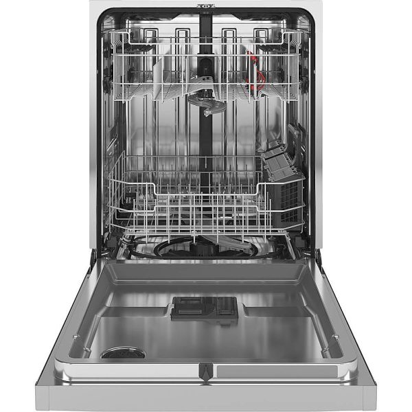 GE - Stainless Steel Interior Fingerprint Resistant Dishwasher with Hidden Controls - Stainless steel - Image 5