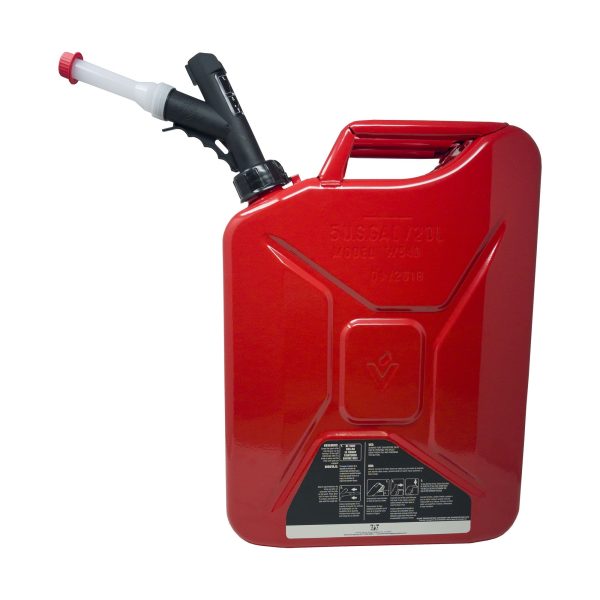 Garage Boss 5 Gallon Press N Pour Metal Jerry Can - Image 3