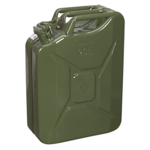 Sealey Jc20G Jerry Can 20Ltr - Green