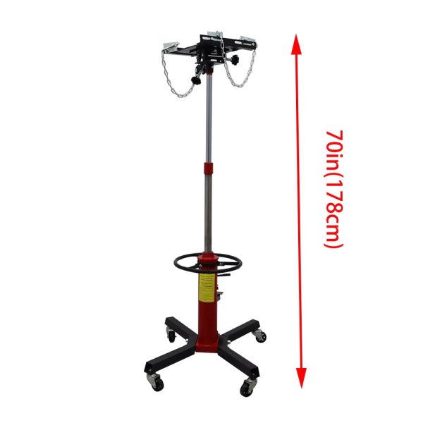 TECHTONGDA Hydraulic Transmission Jack Heavy Vehicle Lift Tool Double Pump 0.6T - Image 8