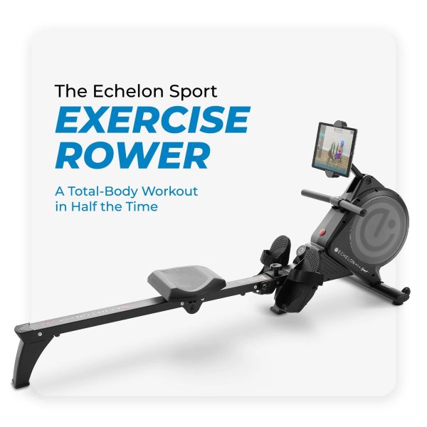 Echelon Sport Exercise Rower with 32 Levels of Magnetic Resistance + 30-Day Free Membership Trial - Image 2