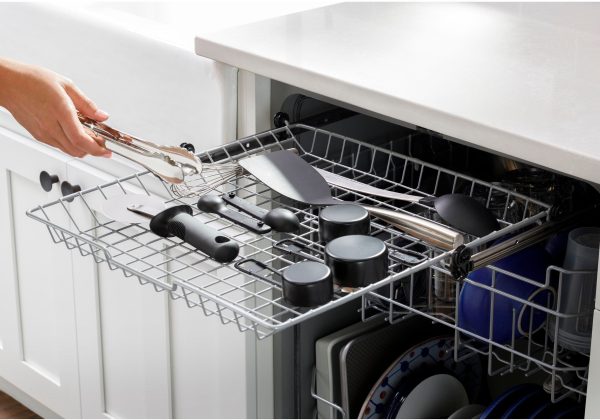 GE - Top Control Built-In Dishwasher with 3rd Rack, 50 dBA - Stainless steel - Image 10