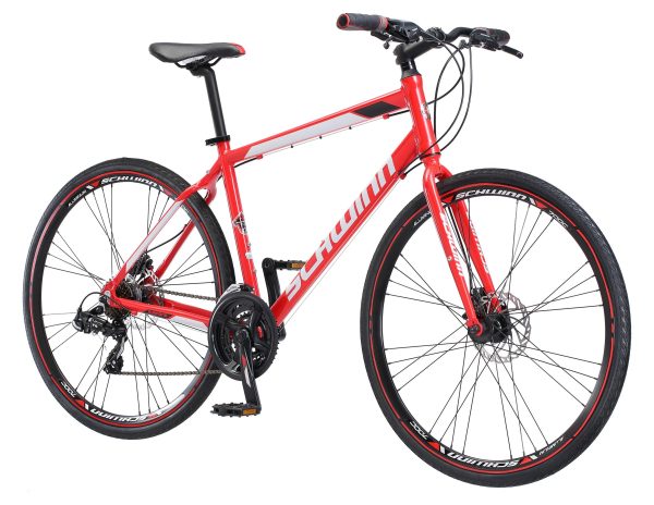 Schwinn Kempo Hybrid Bike, 700c Wheels, 21 Speeds, Mens Frame, Red - Image 2