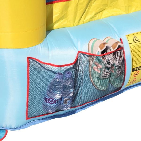 Track 7 Inflatable Bounce House,Inflatable Jumping Castle with a Basketball Hoop,Slide,Three Balls - Image 5