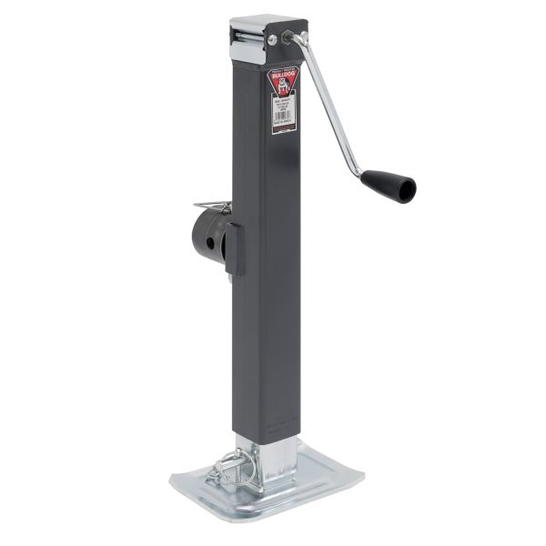 BULLDOG 190758 Square Trailer Jack, Side Mount, 8,000 lbs. Support Capacity, Sidewind, Weld-On, 15 Inch Travel - Image 2