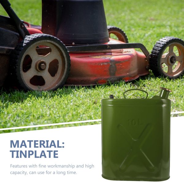 1pc Car Portable Gasoline Barrel 10L Oil Tank Gasoline Fuel Container - Image 5