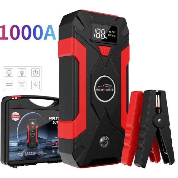 10000mAh Car Jump Starter Power Bank Accessories External Battery Booster Charger 12V Gasoline Petrol Diesel Vehicle Supplies - Image 10