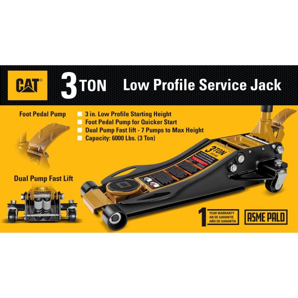 Powerbuilt PBT240109 3 Ton Cat Low Profile Service Jack - Image 8