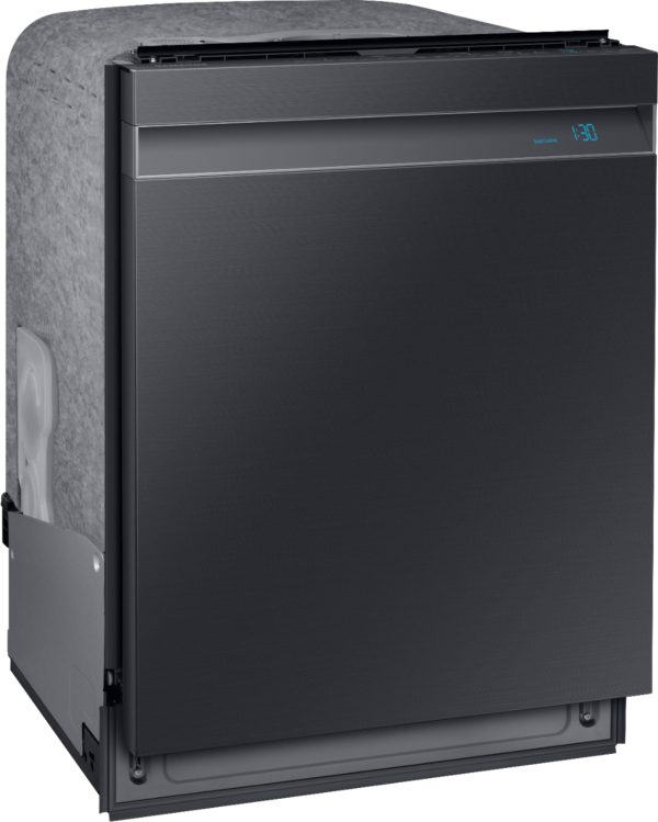 Samsung - Linear Wash 24" Top Control Built-In Dishwasher with AutoRelease Dry, 39 dBA - Black stainless steel