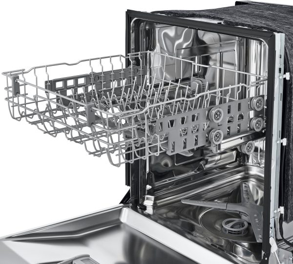 LG - 24" Front-Control Built-In Dishwasher with Stainless Steel Tub, QuadWash, 50 dBa - Stainless steel - Image 11