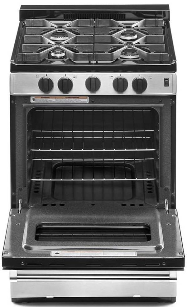 Whirlpool ADA 24 Stainless Steel Freestanding Gas Range With Sealed Burners - Image 2