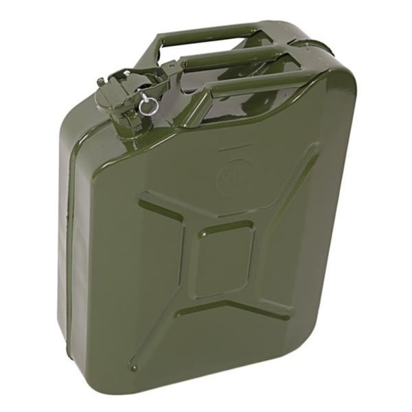 Fuel Can, 20L 0.6mm Fuel Can, Portable Steel Oil Can, Petrol Diesel Storage Can For Fuels Gasoline, ArmyGreen - Image 6