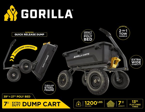 Gorilla Carts Heavy Duty No Flat Tires - Image 2