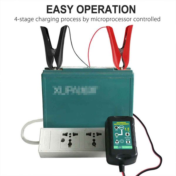 Automatic Battery Charger Maintainer For Harley Motorcycle Trickle Float 6V 12V【3 pack】 - Image 5