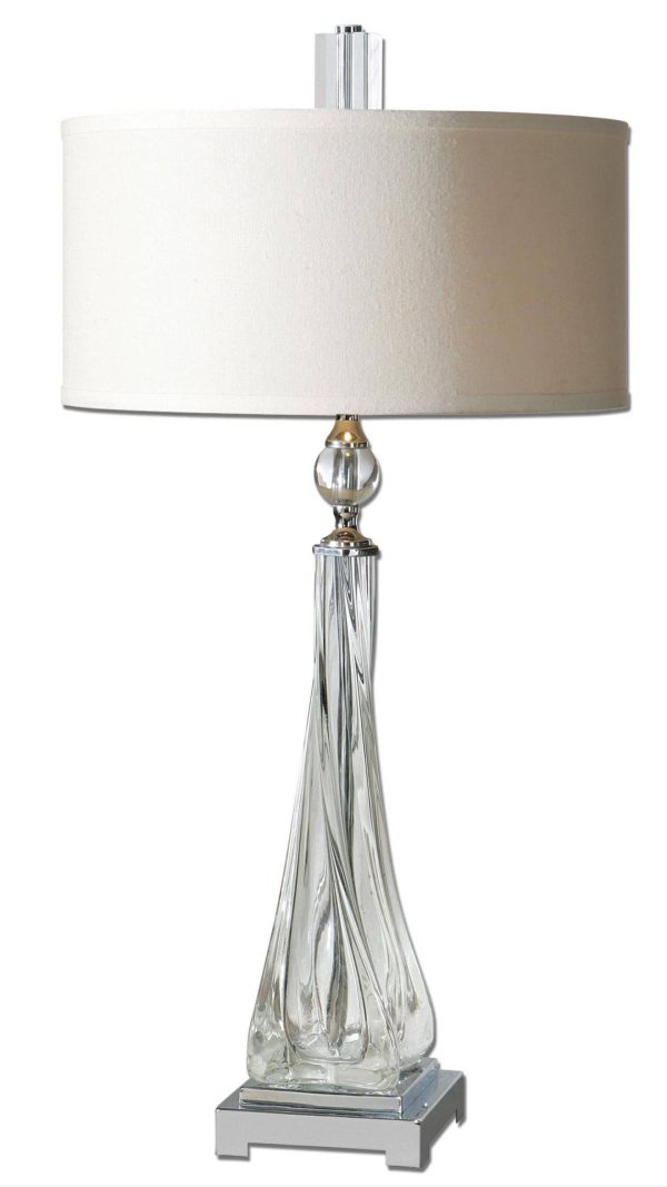 26294-1 Grancona Twisted Glass Table Lamp