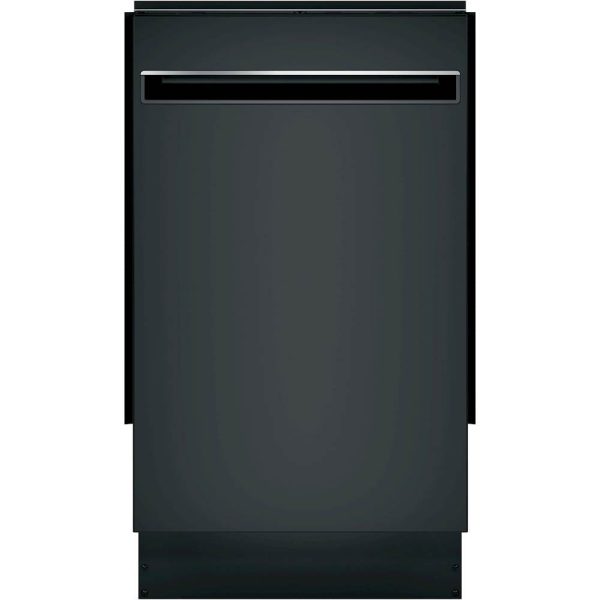 GE Profile - 18" Top Control Built-In Dishwasher with Stainless Steel Tub - Black - Image 2