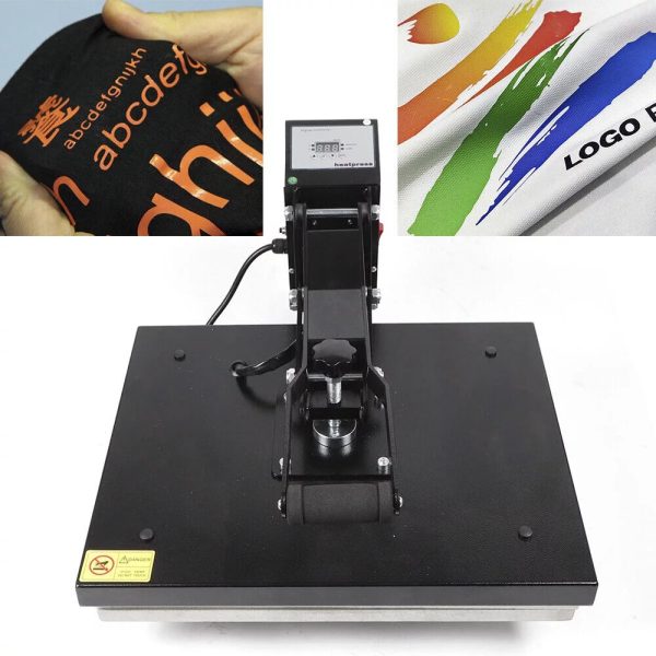 DENEST 16" x 20" Clamshell Heat Press Machine DIY T-shirt Sublimation Digital Transfer - Image 2