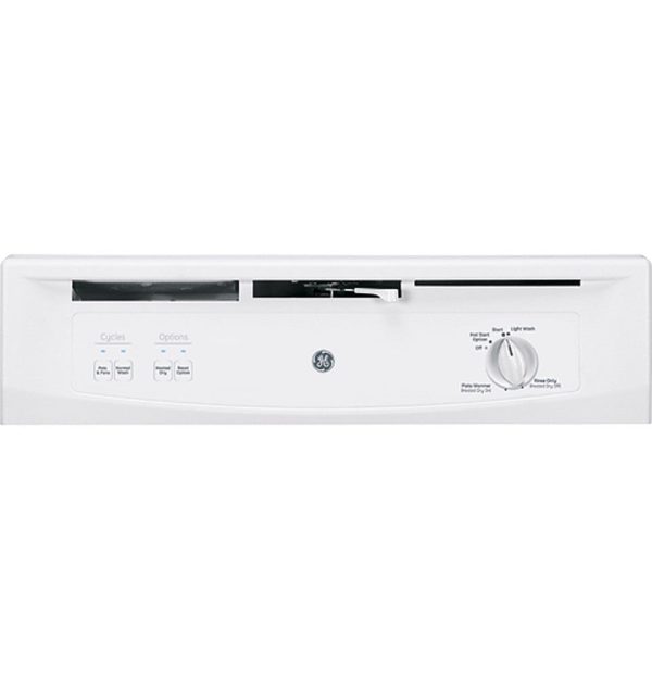 GE - Spacemaker 24" Built-In Dishwasher - White - Image 2