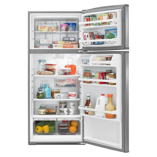 Whirlpool® WRT316SFDM: 16 Cu. ft. Top Mount Refrigerator - Stainless Steel - Image 2