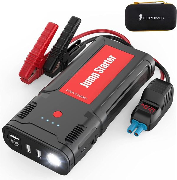 DBPOWER G15 Portable Car Battery Jump Starter 12V 2500A 21800mAh Auto Battery Booster 8.0L Gasoline/6.5L Diesel Engines