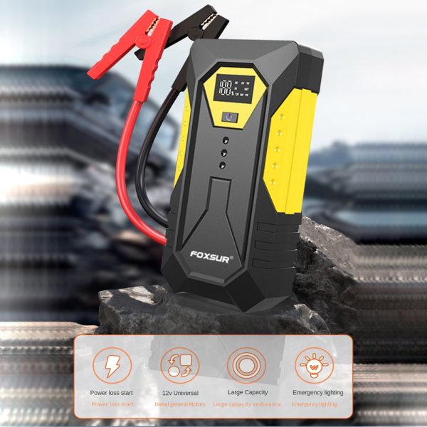 Electric inflator,Peaks Battery 5.0L Battery 600A Peaks (Up LED Dual inflator 6.0L or Dual USB Diesels LED Jump Output - Image 7