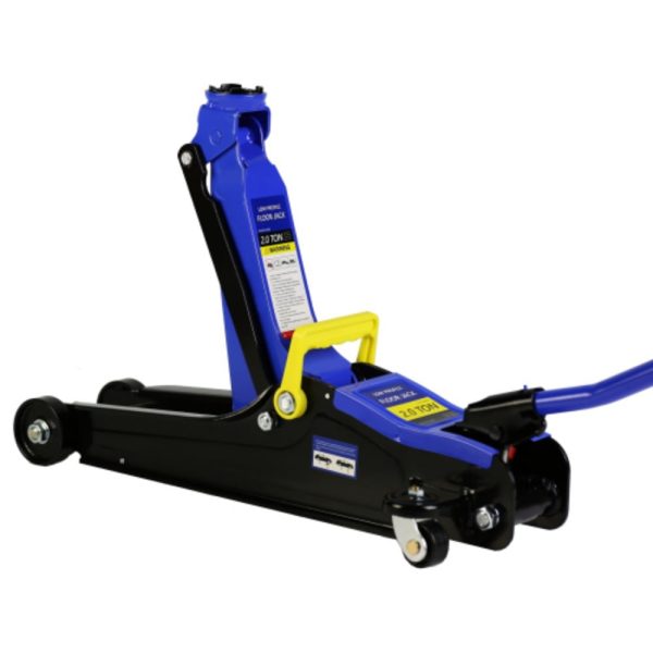 Floor Jack, 2 Ton Low Profile Floor Jack, Heav yDuty Steel Racing Floor Jack with Single Piston QuickLift Pump, Floor Jack Black+Blue + Steel + 2T Single pump + Lifting range 3.3"-15.2" - Image 7