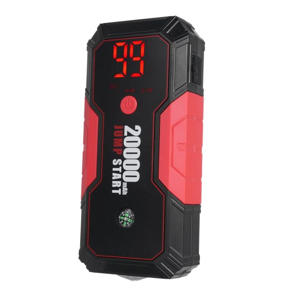 Portable 12V Auto Battery Booster by Lepmerk, DN13 Car Jump Starter, 600A Peak Current