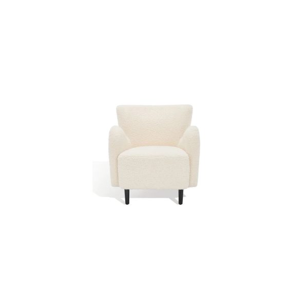 Safavieh Couture Rayanne Mosern Wingback Chair - 28" W x 34" D x 31" H Ivory