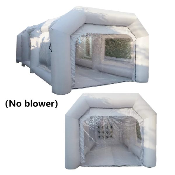 WGIA Portable Inflatable Paint Booth 26x15x10FT （No blower） Inflatable Spray Booth with Air Filter System