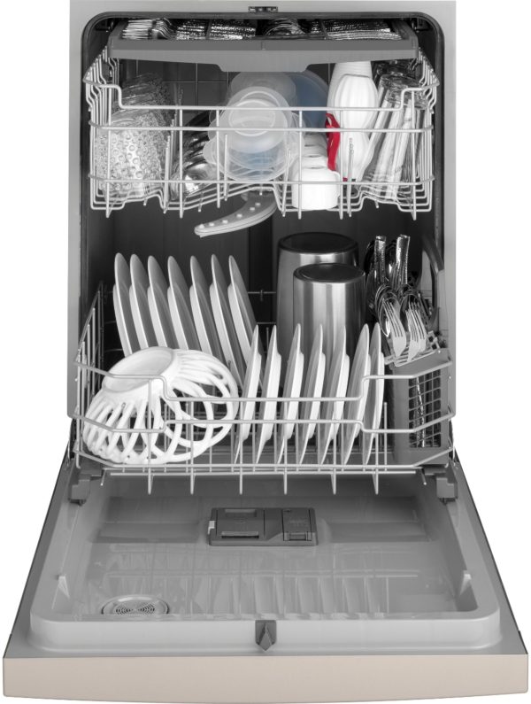 GE - Front Control Built-In Dishwasher with 3rd Rack, 50 dBA - Stainless steel - Image 4