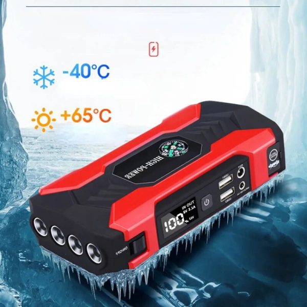 1000A Powerful Car Power Bank 12V Portable Booster Jump Starter Portable Car Jump Starter Powerbank Vehicle Auto Tools - Image 16