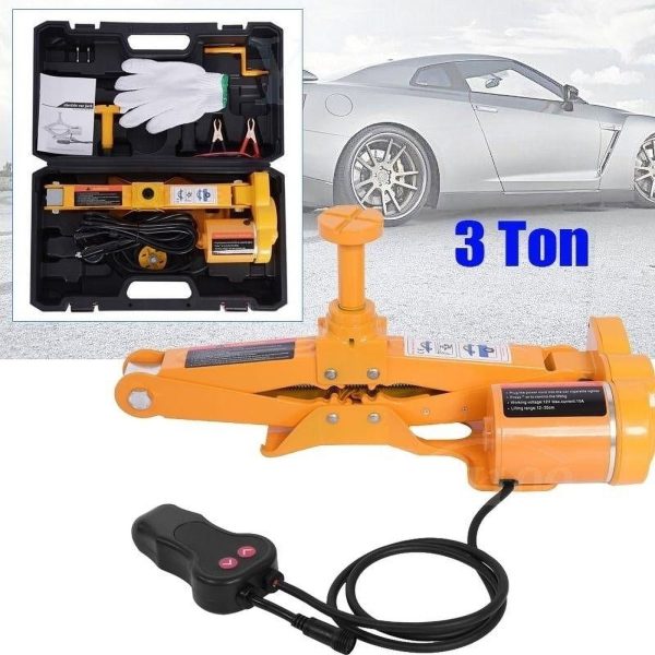 3Ton 12V DC Automotive Car Electric Jack Lifting SUV Van Garage and Emergency Equipment