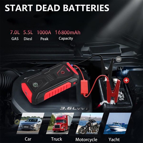 MDHAND 38800mAh 3000A Car Jump Starter Booster Jumper Box Power Bank Battery Charger With Usb Quick Charge - Image 7