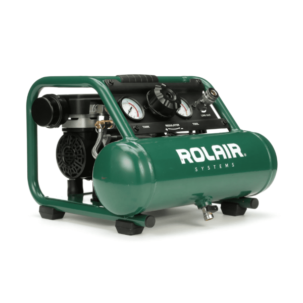 Rolair AB5PLUS 1 Gallon 0.5HP 90 PSI Quiet Portable Pump Electric Air Compressor