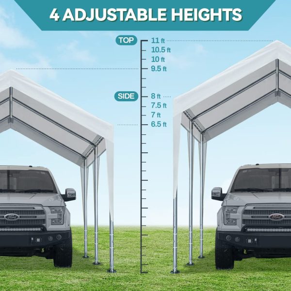 ADVANCE OUTDOOR Adjustable Carports Shelter - Image 2