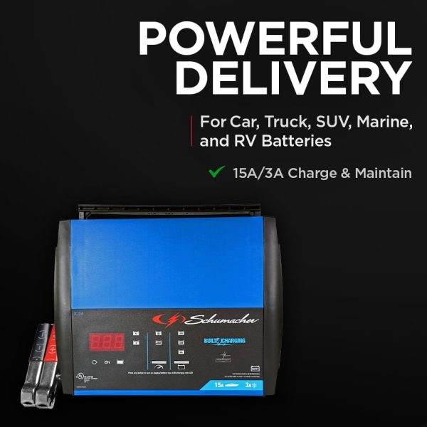 Schumacher Electric SC1359 15 Amp 6V/12V Fully Automatic Battery Charger - Image 3