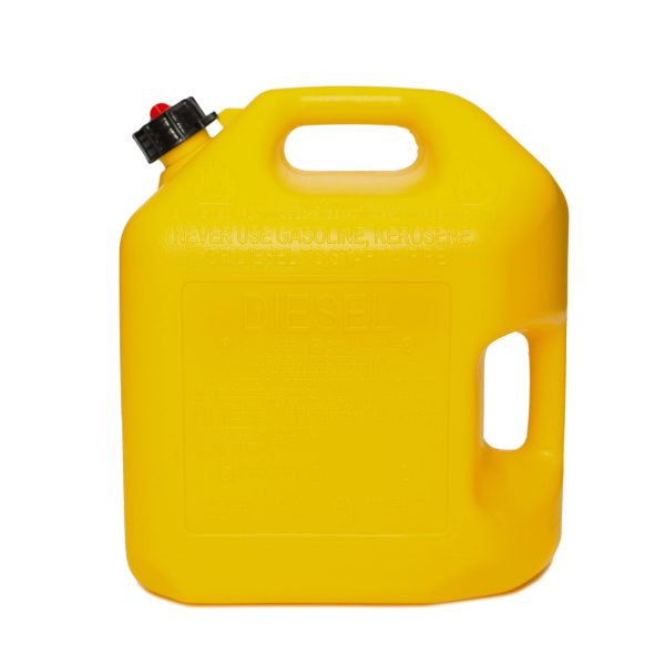 Midwest Can Company 5 Gallon Diesel Can Fuel Container w/ Auto Shut Off (4 Pack) - Image 5