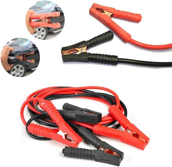 2x4m Jumper Cables Jump Wire Set with Surge Protection for Car Truck Motorhome Motorcycle -