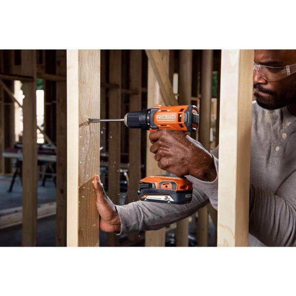 18V Cordless 2-Tool Combo Kit with 1/2 in. Drill/Driver, 1/4 in. Impact Driver, (2) 2.0 Ah Batteries, Charger, and Bag R9272 - Image 9