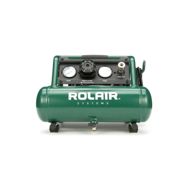 Rolair AB5PLUS 1 Gallon 0.5HP 90 PSI Quiet Portable Pump Electric Air Compressor - Image 2