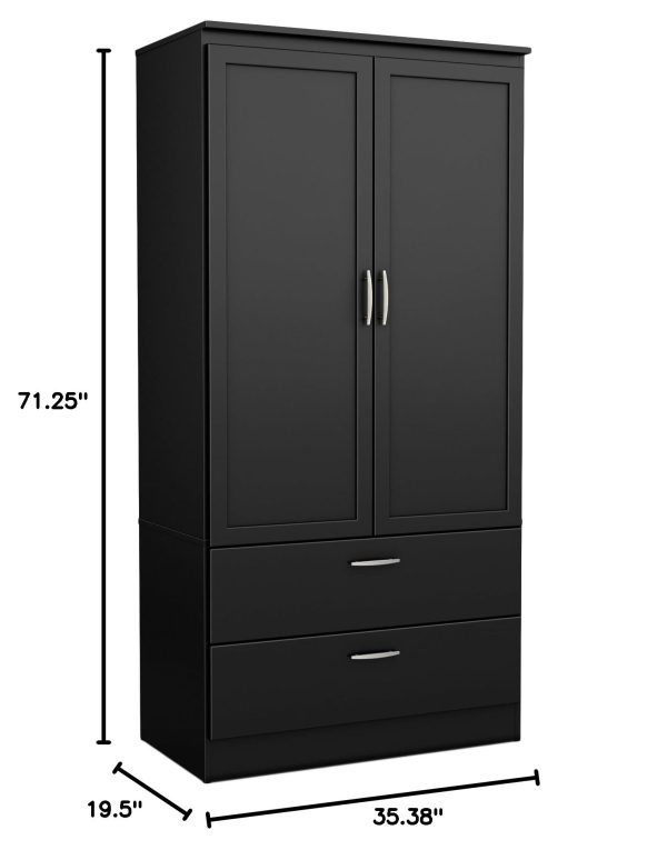 South Shore 5370038 Wardrobe Adjustable - Image 5