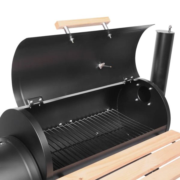 UBesGoo Charcoal Grill Portable BBQ Grill and Offset Smoker Steel BBQ Pit Outdoor for Camping, Black - Image 7