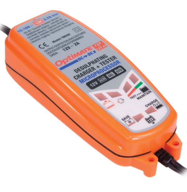 Tecmate OptiMate DC-Duo 12V/12.8V 2A DC- Battery Charger/Maintainer (TM-500V3) - Image 2