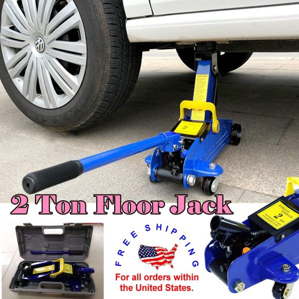 Dayplus 2Ton Hydraulic Trolley Floor Jack Low Profile Car Van Garage Lift TUV Effortless