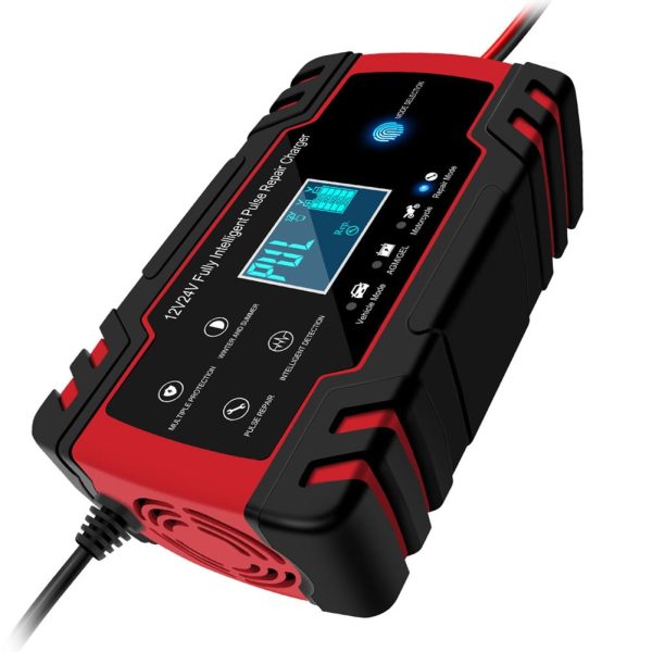 Car Battery Charger 12V /24V Smart Fully Automatic Battery Repair Pulse Charger - Image 5