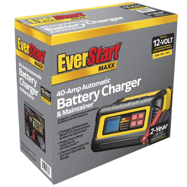 EverStart Maxx 15 Amp Battery Charger and Maintainer with 40 Amp Engine Start (BC40BE) - Image 2