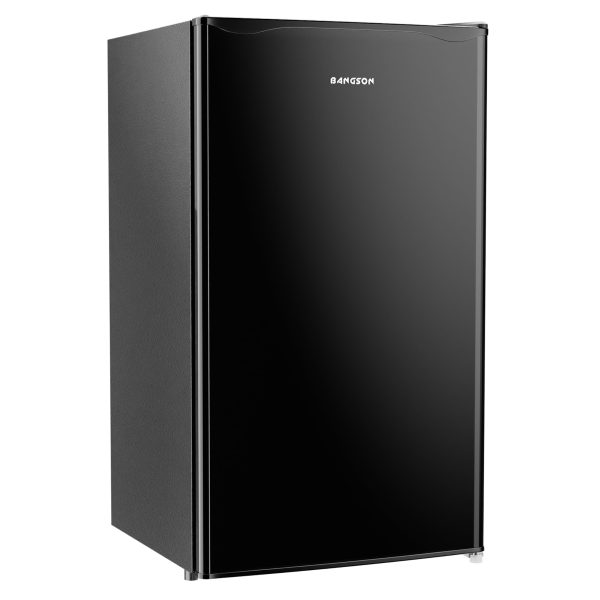 BANGSON Mini Fridge with Freezer, 3.2Cu.Ft, Single Door Small Refrigerator, Energy-efficient, Low Noise, Mini fridge for Bedroom Dorm and Office, Black - Image 2