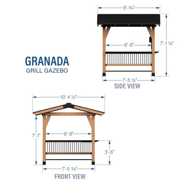 Granada Grill Gazebo with Outdoor Bar - Image 19